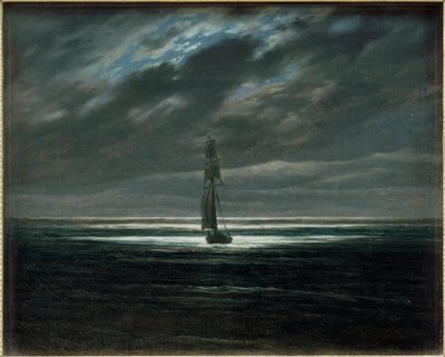 Seestück bei Mondschein auf dem Meer von Caspar David Friedrich